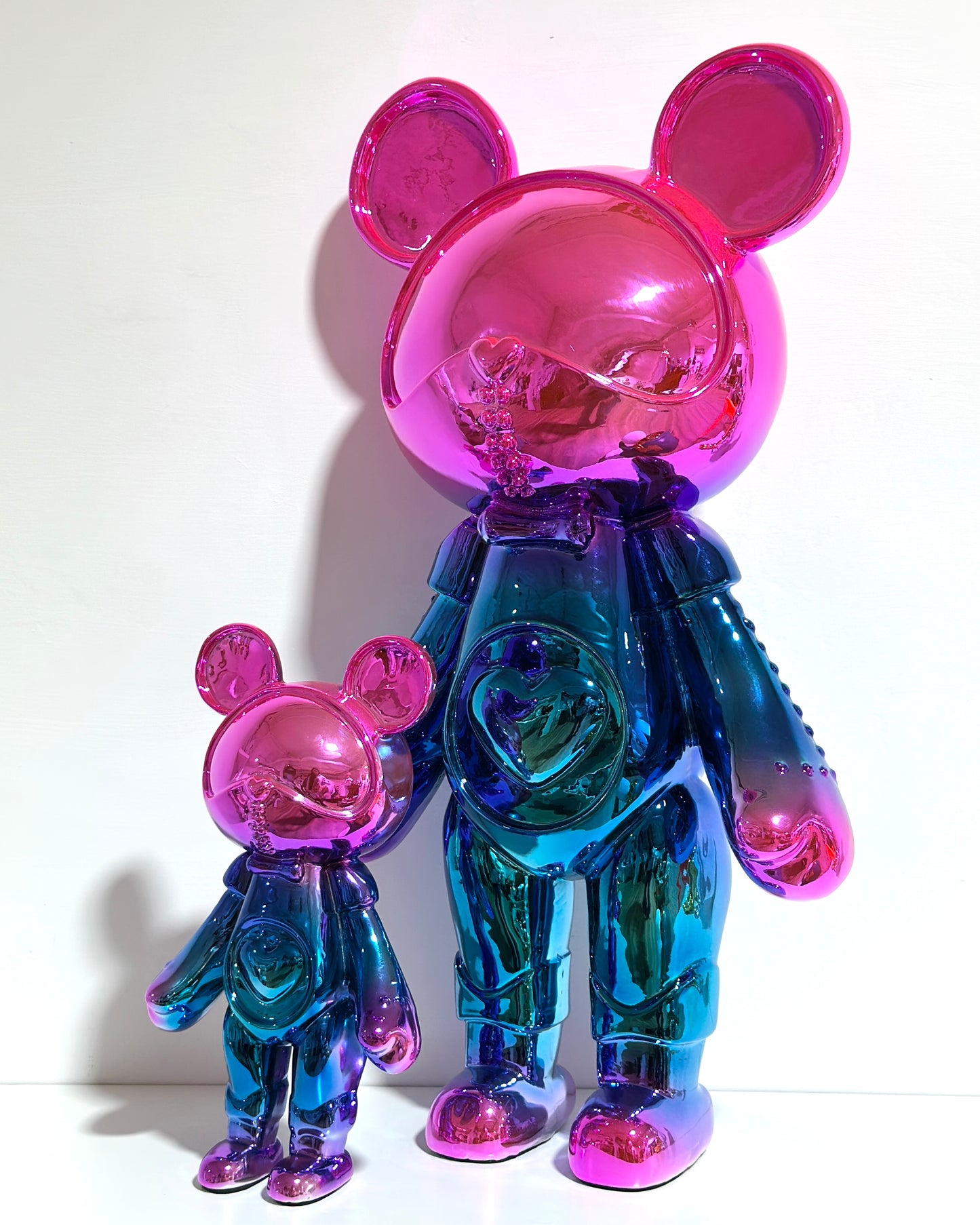 pink\blue teddy - Small