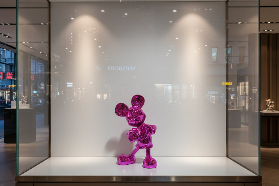 Micky Pinky 30 cm  | Scultura Pop Art Fucsia